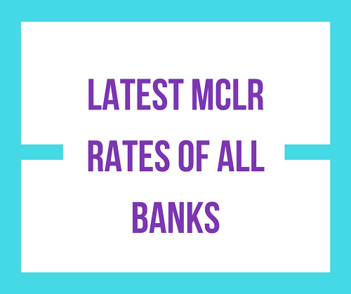 MCLR Rates of all banks