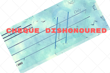 Dishonour of cheque for insufficiency of funds