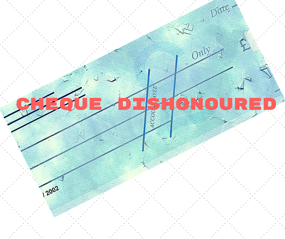 Dishonour of cheque for insufficiency of funds