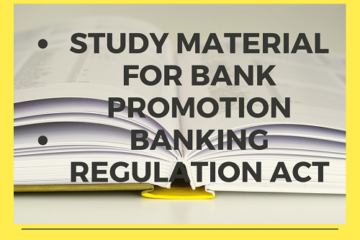Study Material for bank promotion