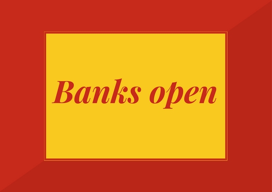 Banks open on 25 march 26 March