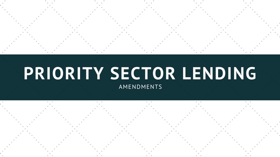 Priority sector lending changes