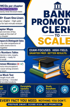 Bank Promotion Course Clerk to Scale 1